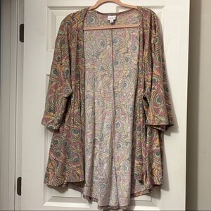 LuLaRoe Multicolor Patterned owl Cardigan